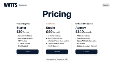 Watts Pricing Plans Overview for Beginners and Professionals