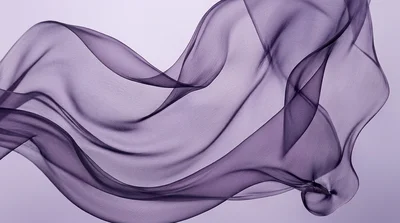 Elegant Purple Fabric Flowing in Soft Waves