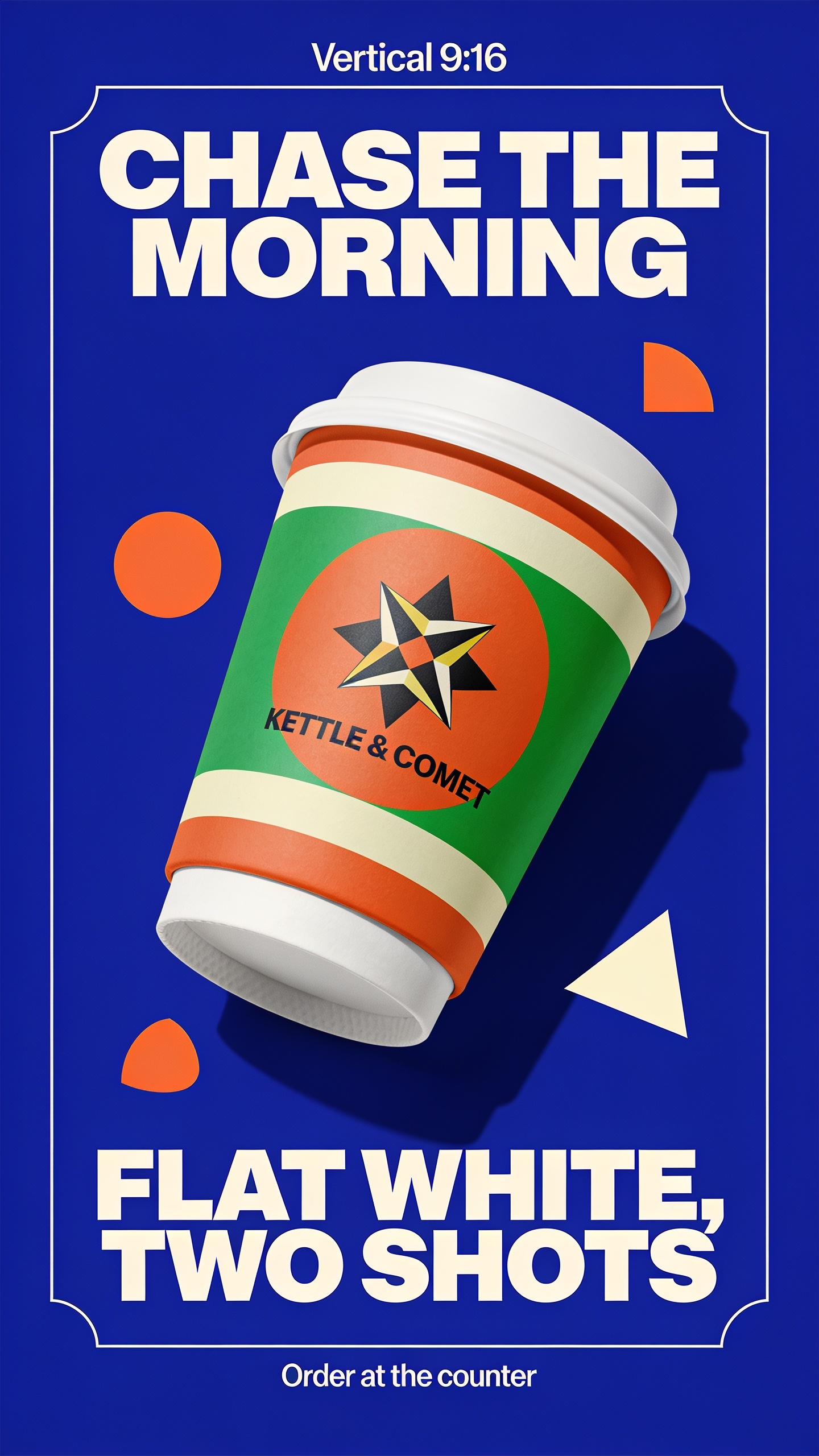 Chase the Morning with Flat White Coffee Promotional Image