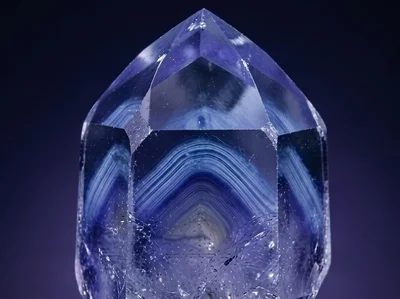 Stunning Close-Up of a Purple Fluorite Crystal