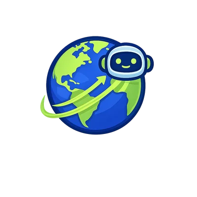 Playful Astronaut Mascot with Earth Illustration