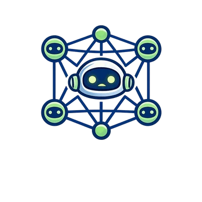 Stylized Robot Character in a Network Design
