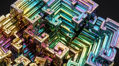 Vibrant Bismuth Crystals