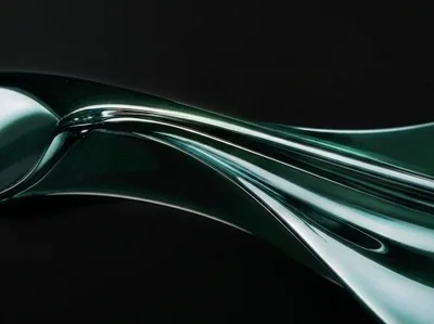 Abstract Glass Sculpture