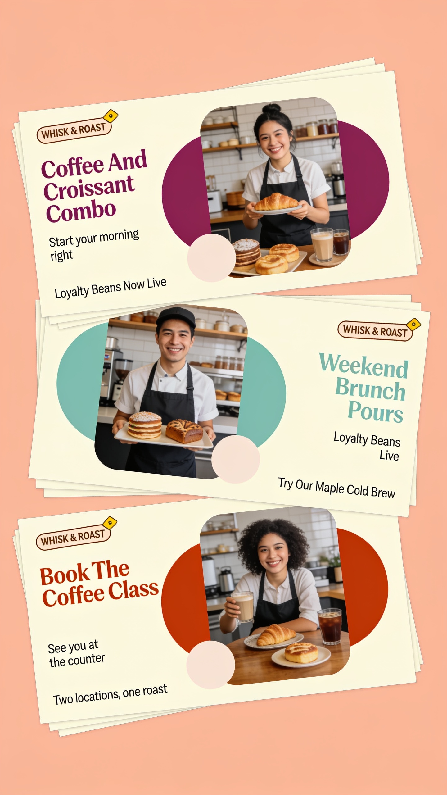 Engaging Coffee and Brunch Promotions for Whisk & Roast