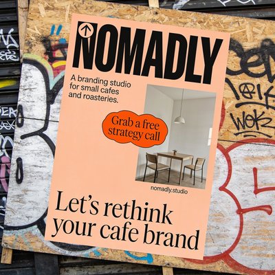 Nomadly Branding Studio Poster for Cafes and Roasteries