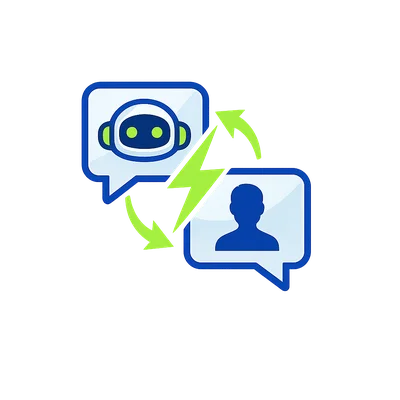 Chatbot Communication Concept Illustration