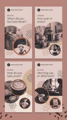Engaging Coffee Shop Graphic Design with Questions
