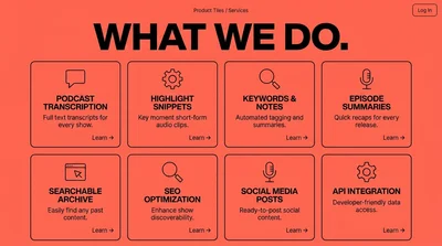 Services Overview for Podcast and Content Management