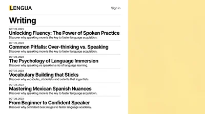 Writing Resources for Language Acquisition and Fluency