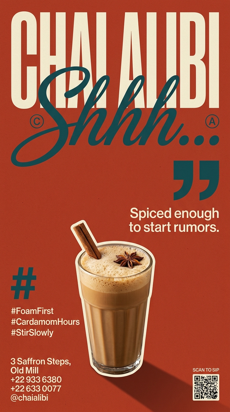 Chai Alibi: A Spiced Beverage Invitation