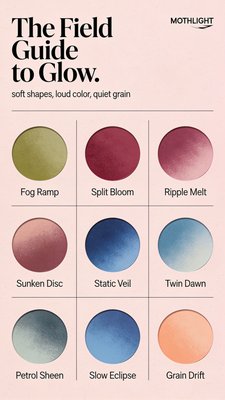 Color Palette from The Field Guide to Glow by Mothlight
