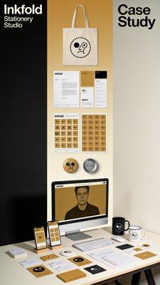 Creative Branding Showcase of Inkfold Stationery Studio