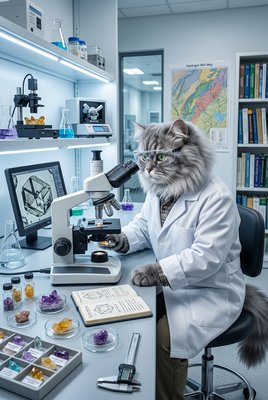 Cat Geologist - Research Lab