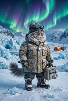 Geologist Cat - Arctic Explorer