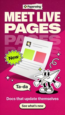Introducing Live Pages: Self-Updating Documents by Paperwing
