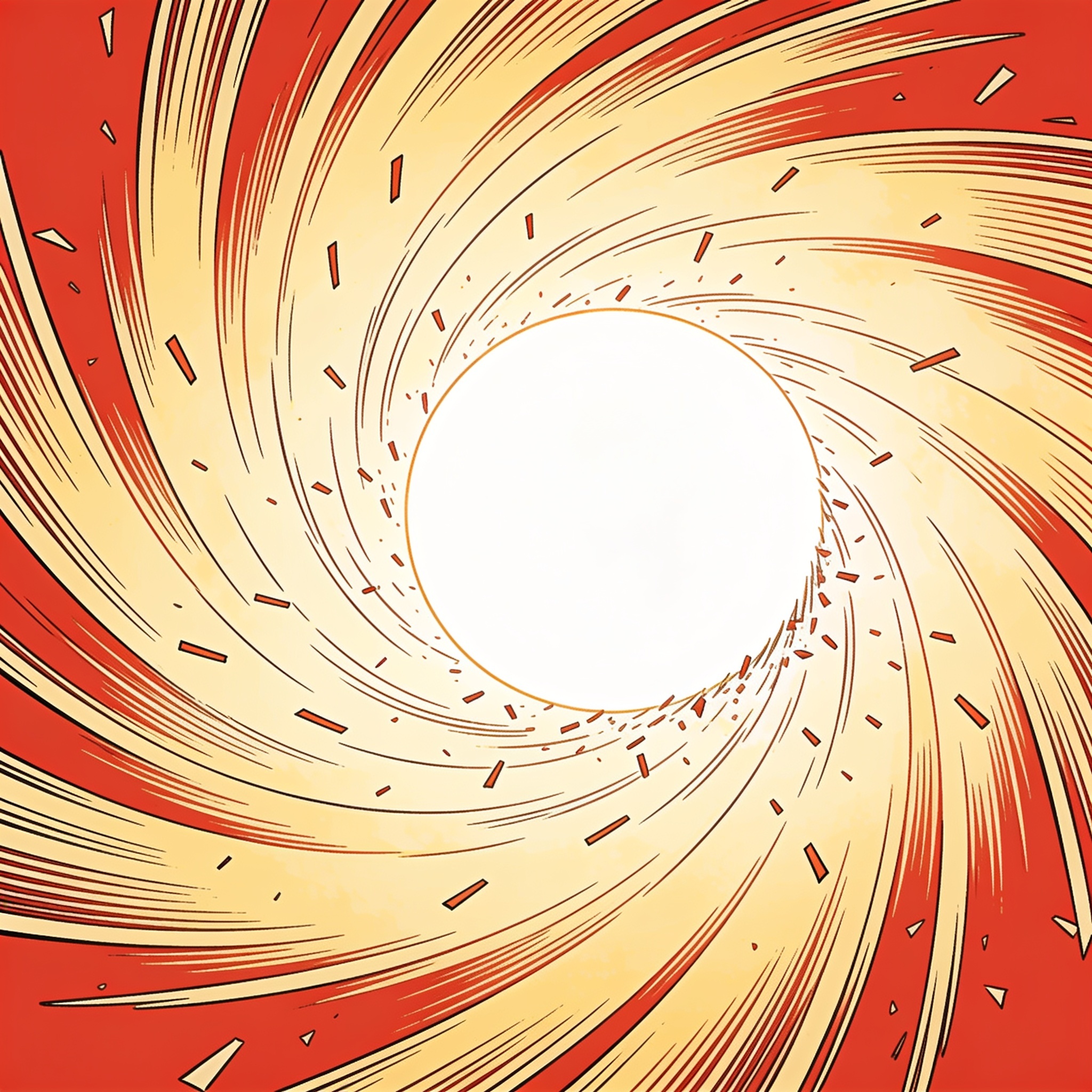 Dynamic Swirling Vortex Illustration