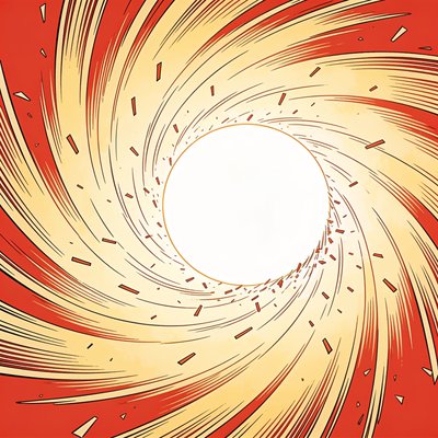 Dynamic Swirling Vortex Illustration