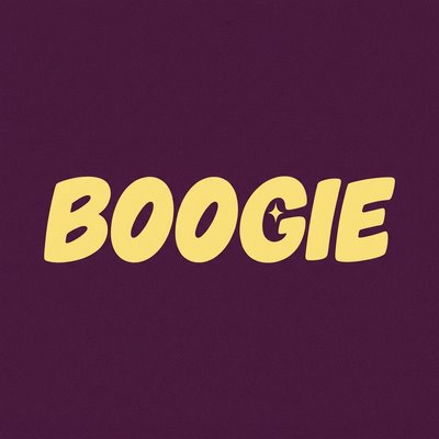 Vibrant Boogie Typography Design