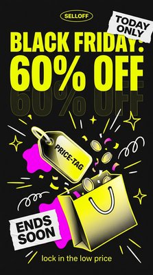 Black Friday Sale: 60% Off Today Only