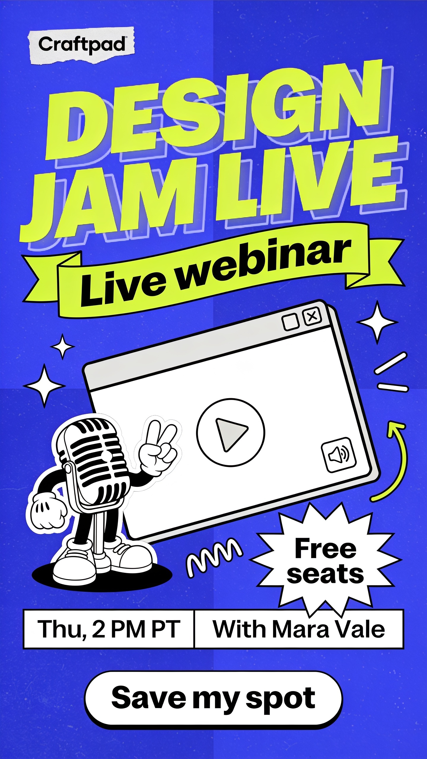 Join the Craftpad Design Jam Live Webinar with Free Seats