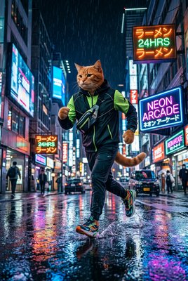 Neon Cat Urban Run
