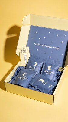 Relaxation Gift Set with Moon Soaks and Calming Message