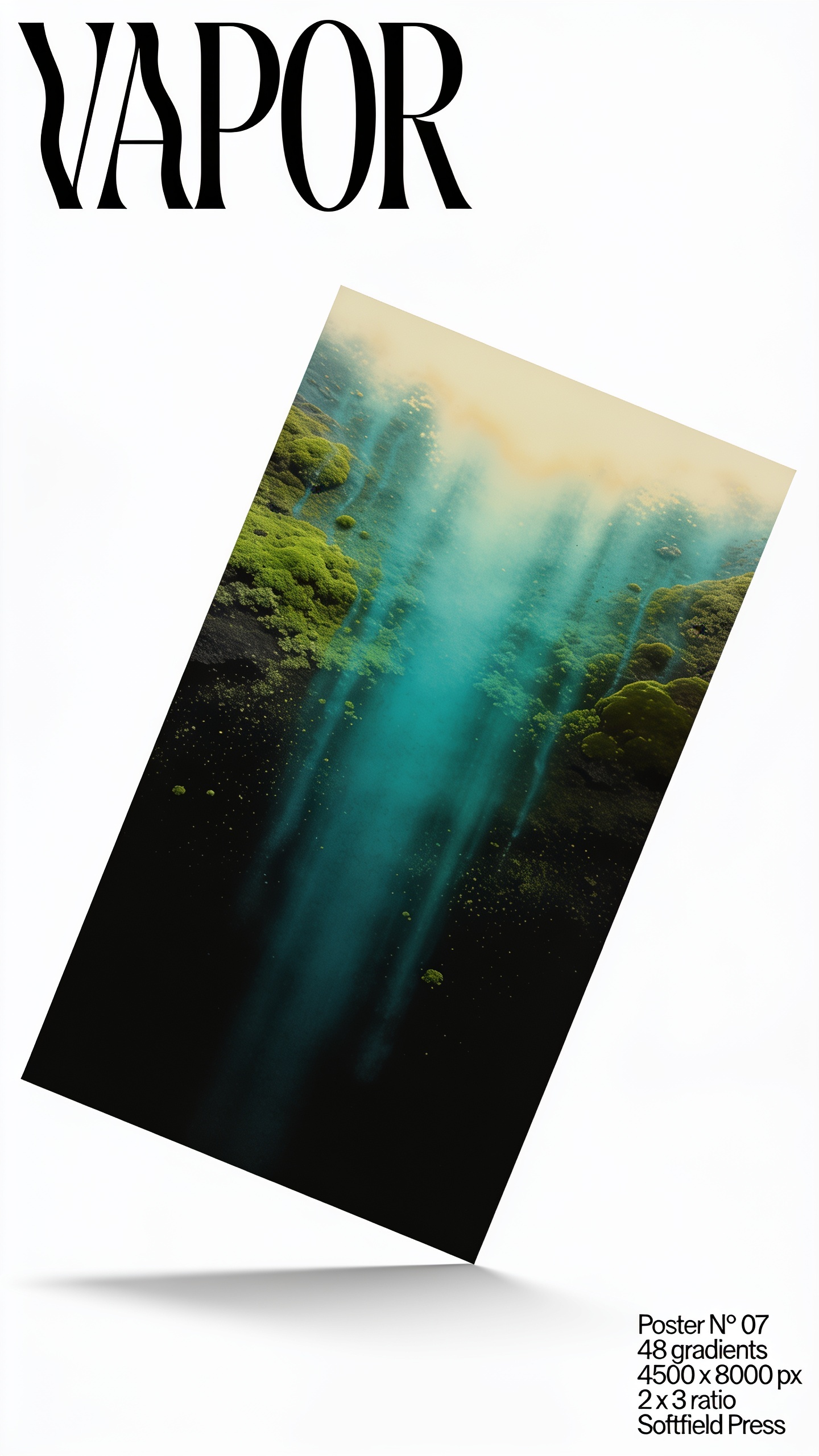 Vapor Poster No 07 Featuring Gradient Design