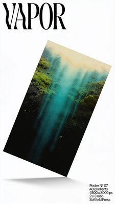 Vapor Poster No 07 Featuring Gradient Design