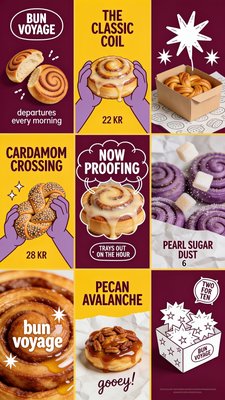 Delicious Bakery Treats Featuring Cinnamon Rolls and Pastries