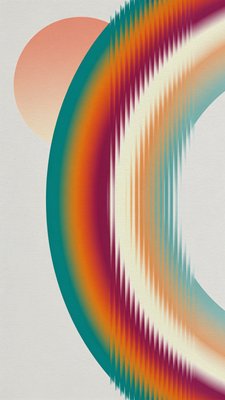 Colorful Abstract Wave Pattern Design