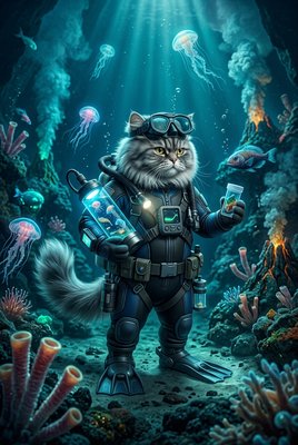 Geologist Cat - Deep Sea Researcher