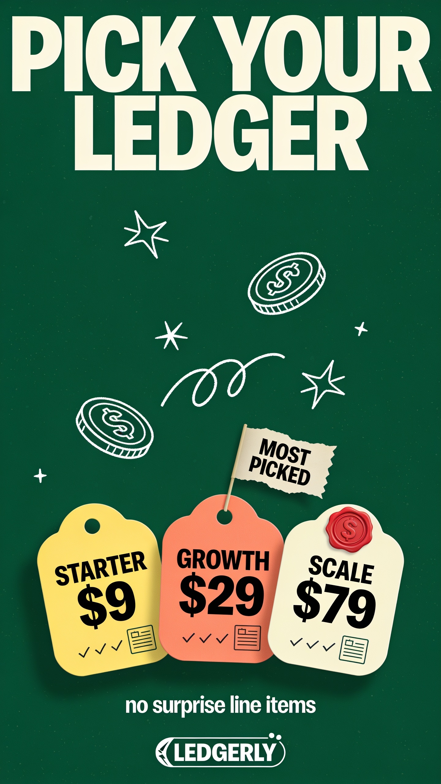 Choose Your Ledger Plan with No Surprise Fees