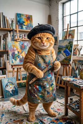 Orange Cat Artist