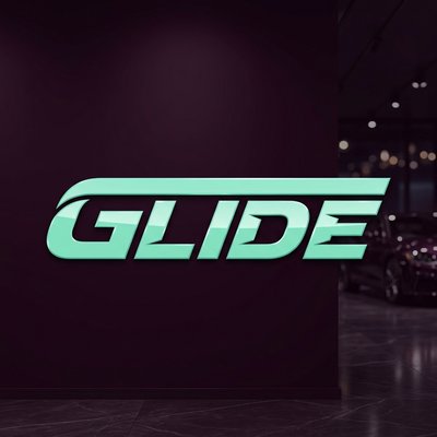 Modern Logo Design for Glide on Dark Background
