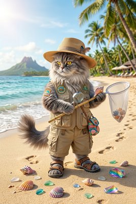 Geologist Cat - Beach Explorer