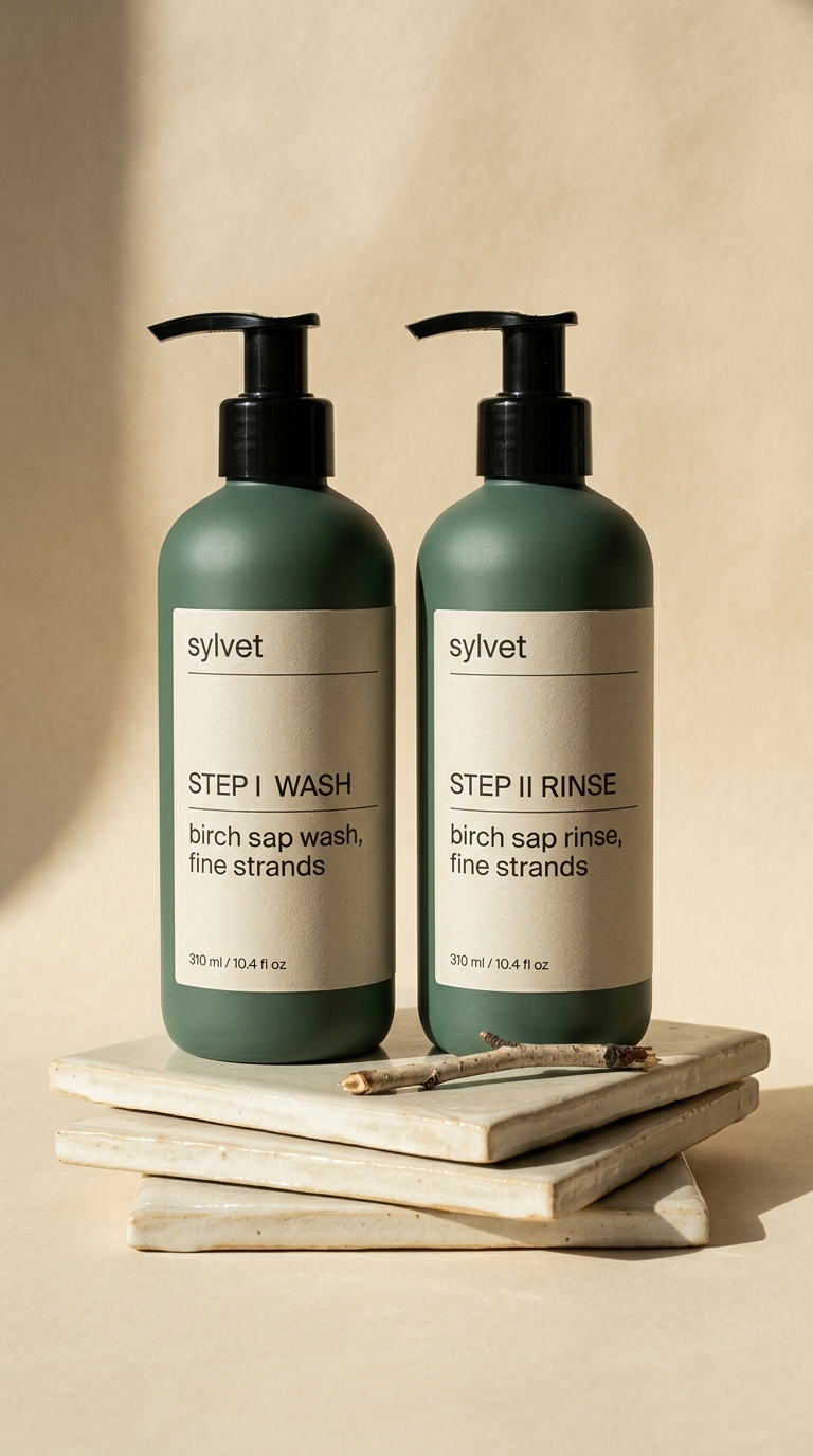 Natural Birch Sap Hair Care Products for Fine Strands