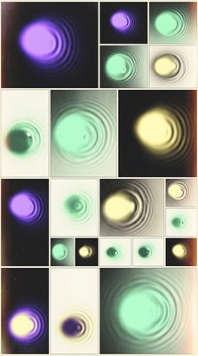 Abstract Ripple Patterns in Various Colors and Shades