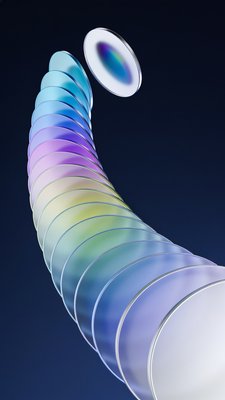Colorful Gradient Discs in Dynamic Motion