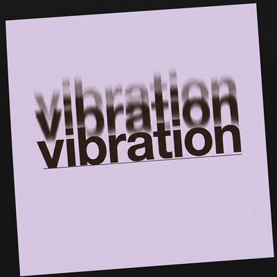 Artistic Representation of 'Vibration' with Text Effects