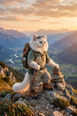 Persian Cat - Mountain Hiker