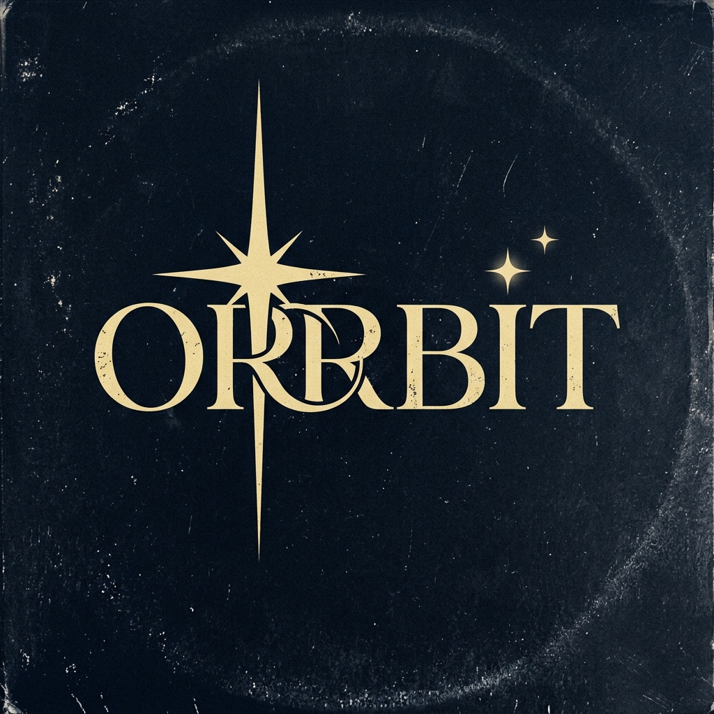 Stylized Logo Design Featuring the Word 'Orbit'