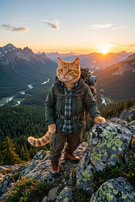 Orange Cat Adventurer