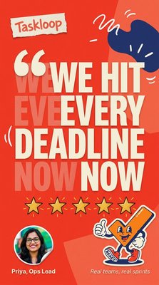Motivational Poster Featuring Team Spirit and Deadline Success