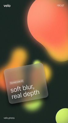 Abstract Design with Soft Blur and Depth Effects