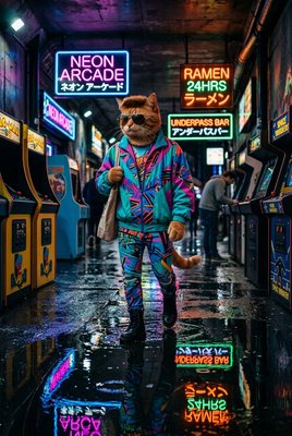 Neon Cat Arcade