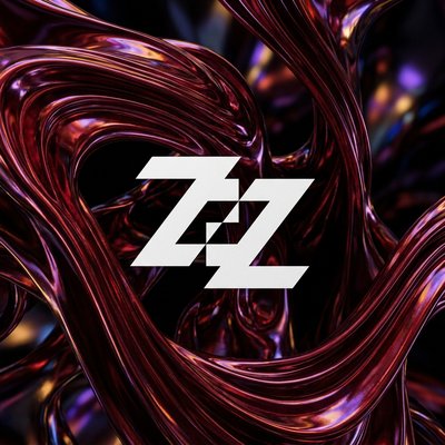 Dynamic Abstract Design Featuring Bold Typography