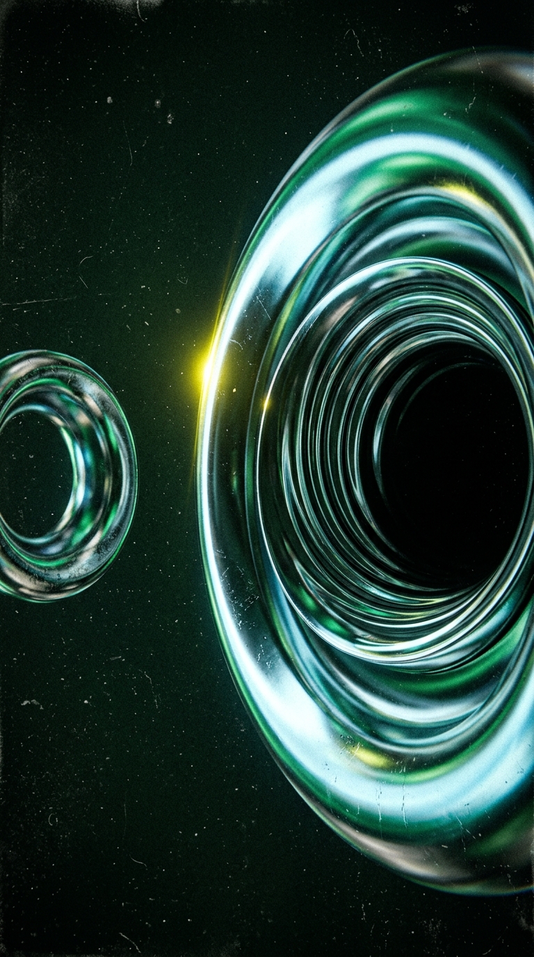 Abstract Swirling Vortex with Light Effects