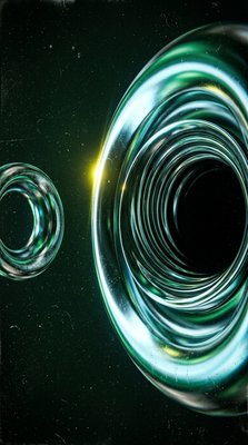Abstract Swirling Vortex with Light Effects