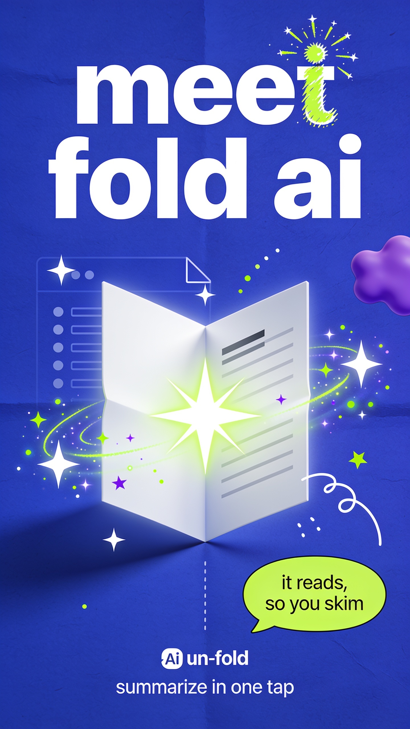 Introducing Fold AI: Effortless Summarization Tool